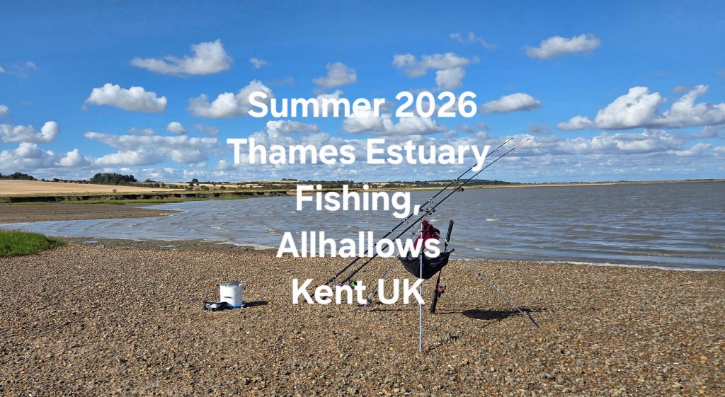 Summer 2026 Thames Estuary Fishing, Allhallows Kent UK